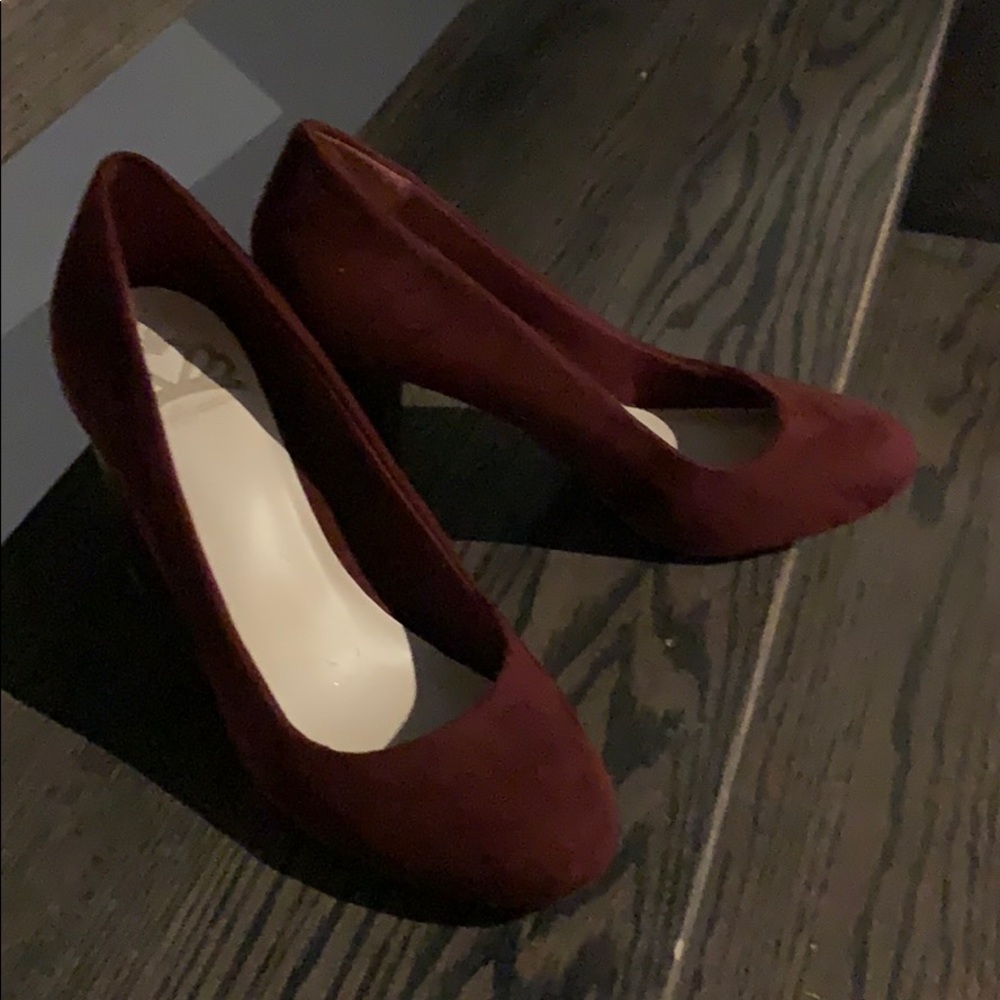 Burgundy High Comfortable heels shoes